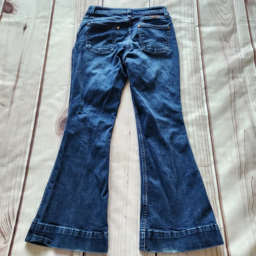 Smith + Rogue "No. 74 Trouser" Bootcut Blue Jeans Western | Women's Size 28 - Picture 7 of 15